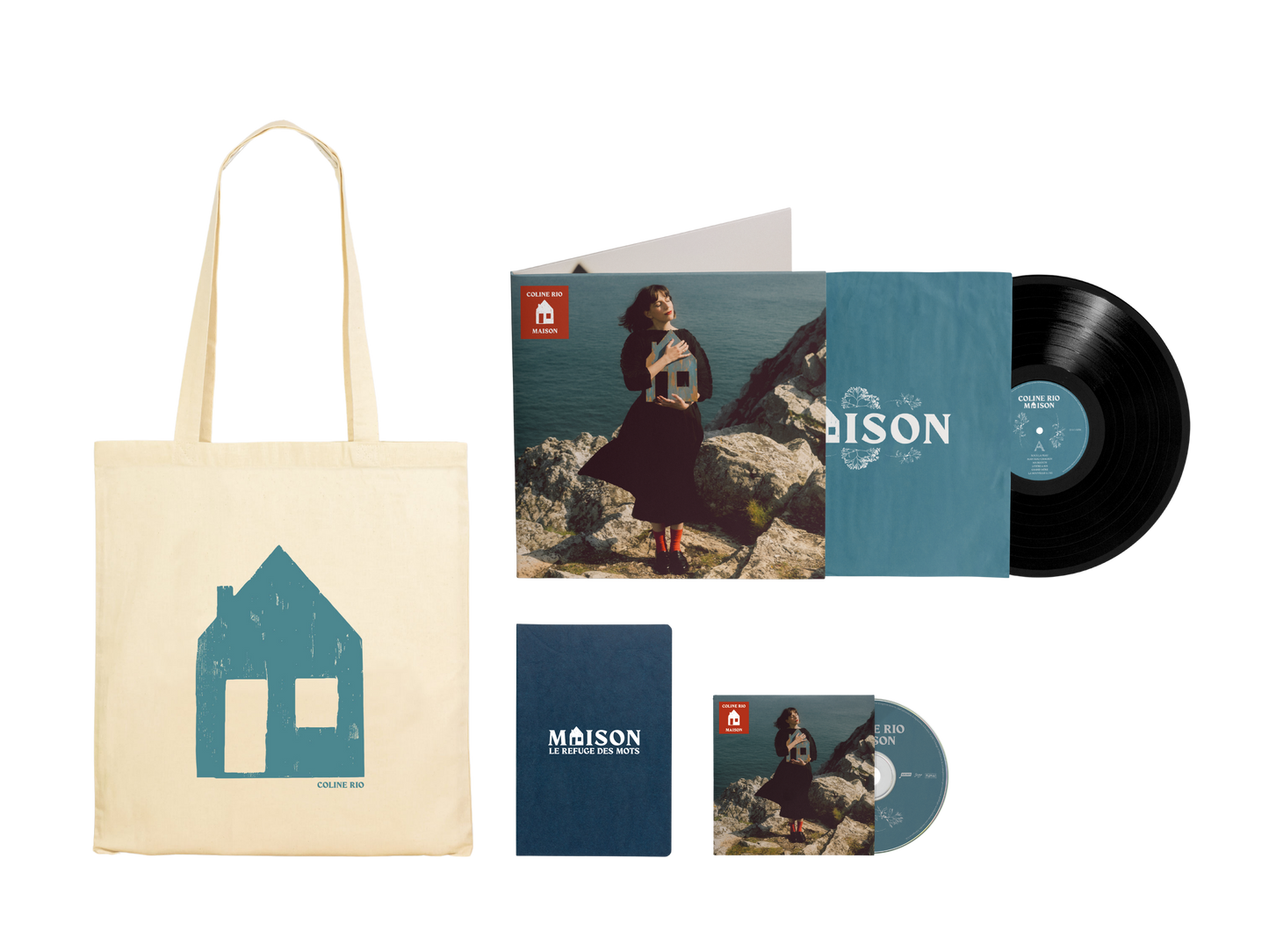 Pack MAISON : CD + LP + Carnet + Totebag